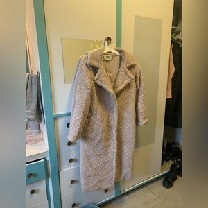 Long Steve Madden fuzzy coat